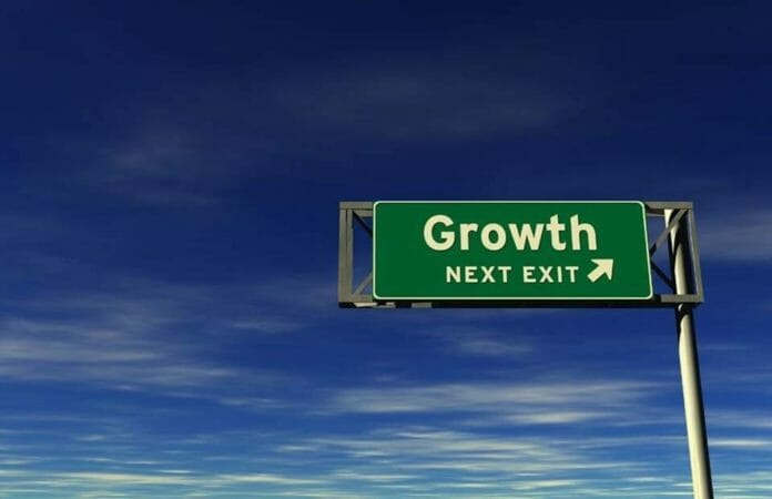 A sign saying "Growth next exit"